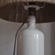 Lampe bouteille grès vintage