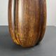 Midcentury faux bois ceramic Coco de Mer table lamp, 1970s