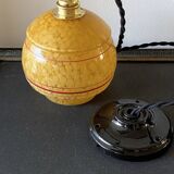 Art Deco pendant lamp in Clichy glass