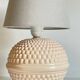 Pale pink ceramic lamp from the 90s