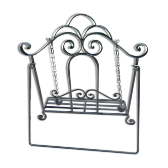 Wrought iron book holder