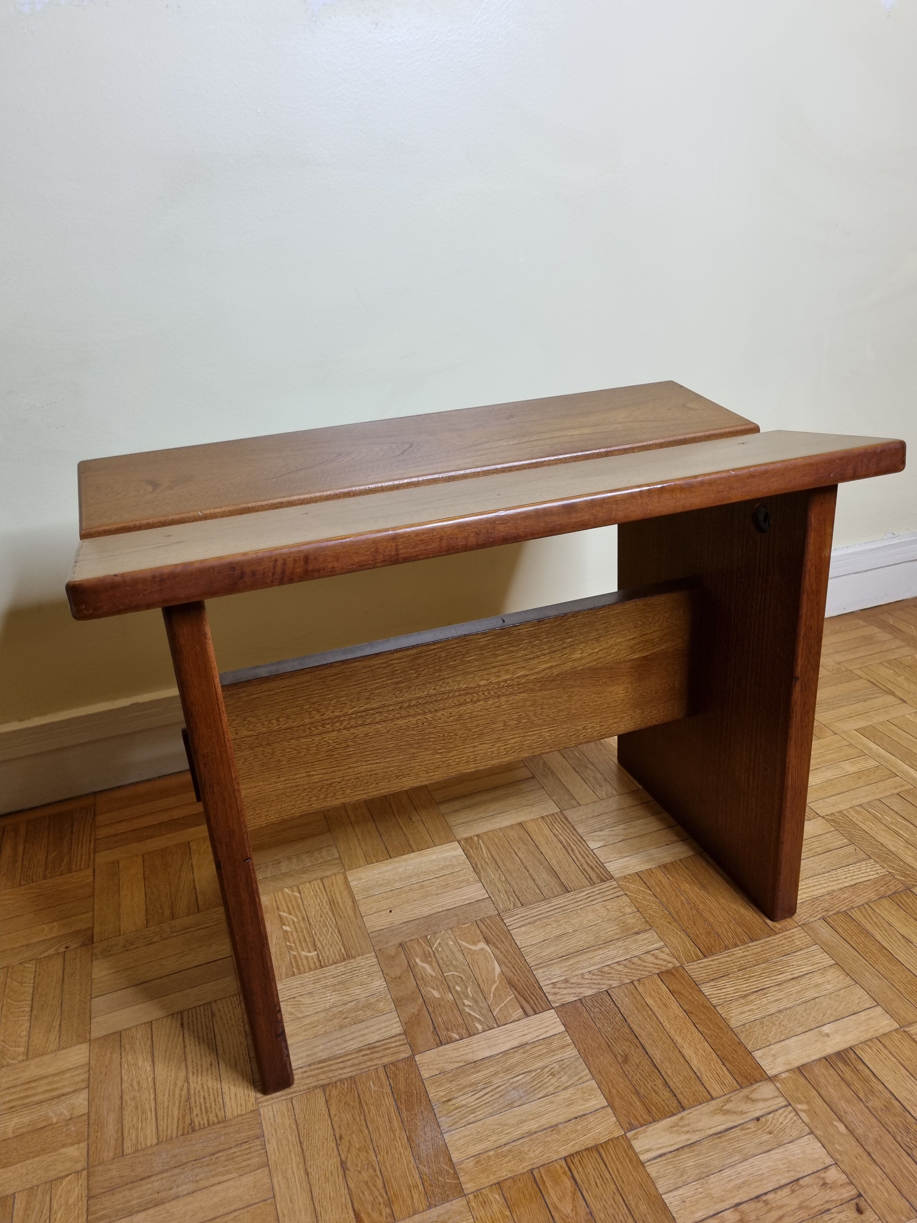 Solid wood bench "Gautier" vintage, 60s-70s