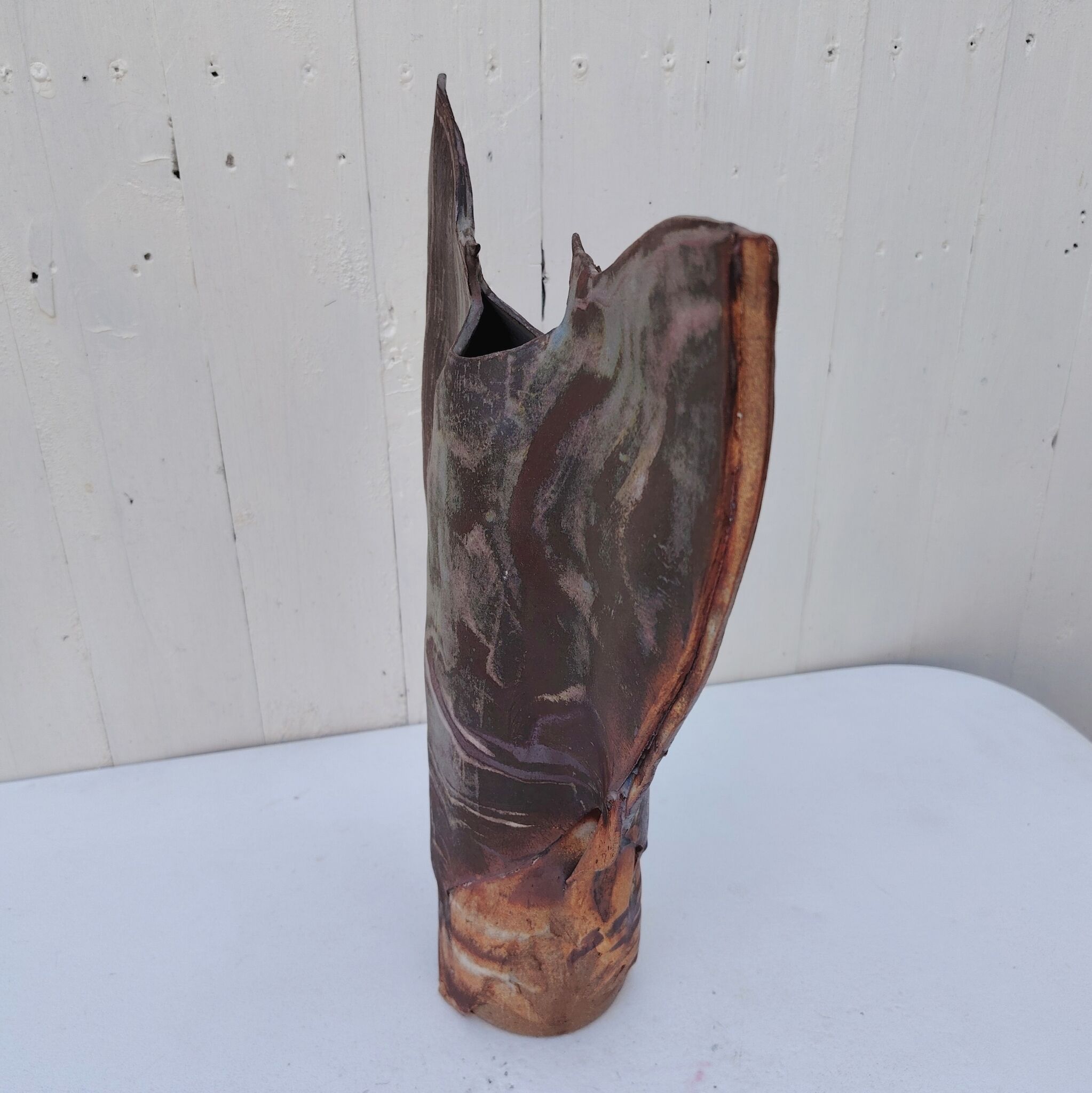 Large ceramic vase, zoomorphic, Alain Rufas