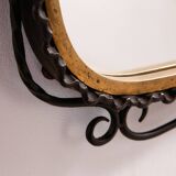 Miroir en fer forgé