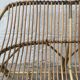 Vintage rattan bench