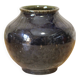 Small glazed stoneware vase signed
