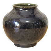 Small glazed stoneware vase signed