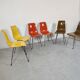 6 chairs pagholz vintage 70s