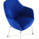Royal blue shell chair