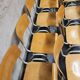 Lot of 18 vintage stackable bistro chairs 1970