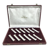 Saint Médard – 12 silver metal knife holders