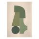 Collage sur papier -B249- tableau signé Eawy