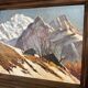 Marcel Wibault Winter Mountain Painting
