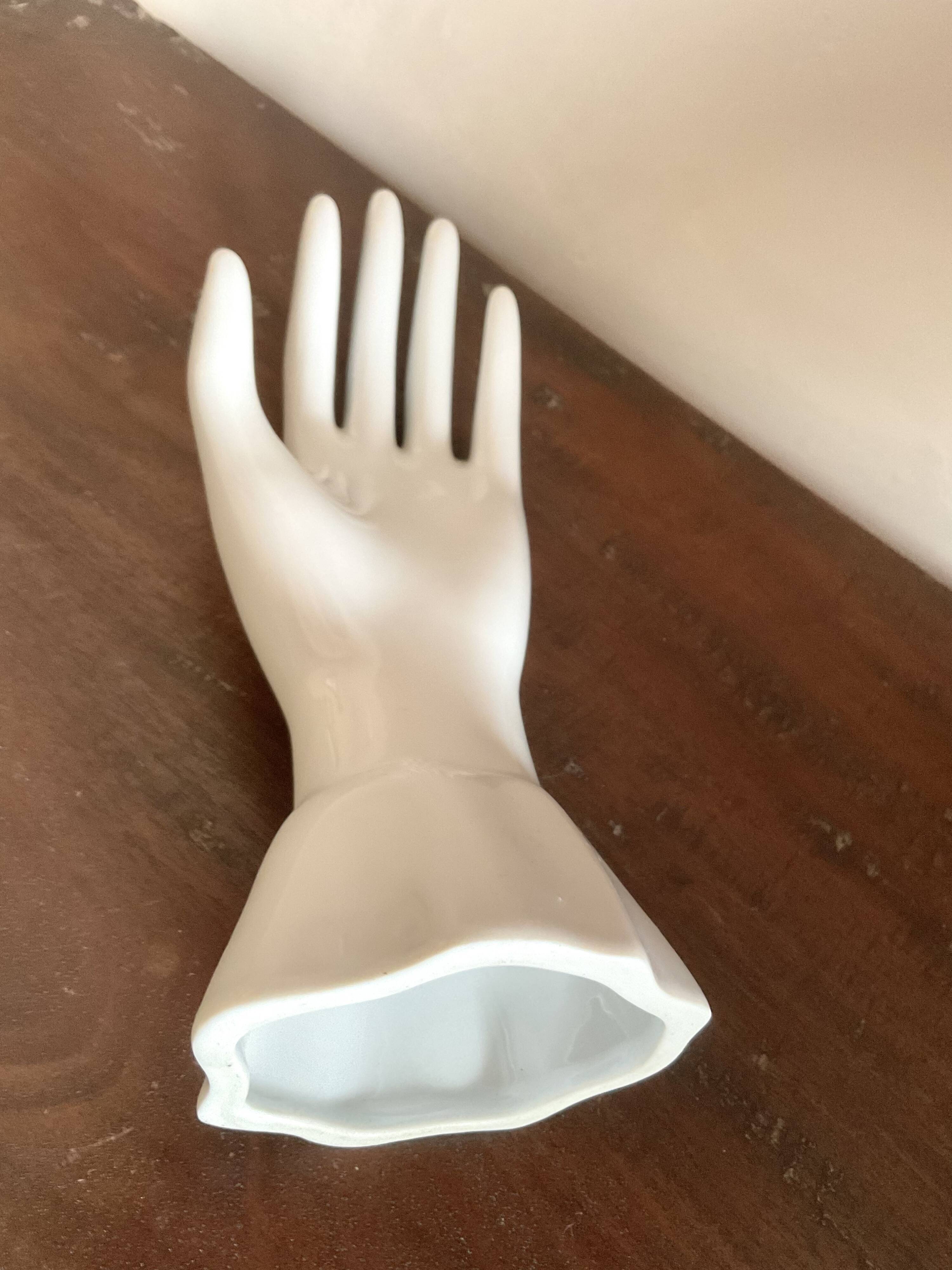 Hand vintage porcelain ring