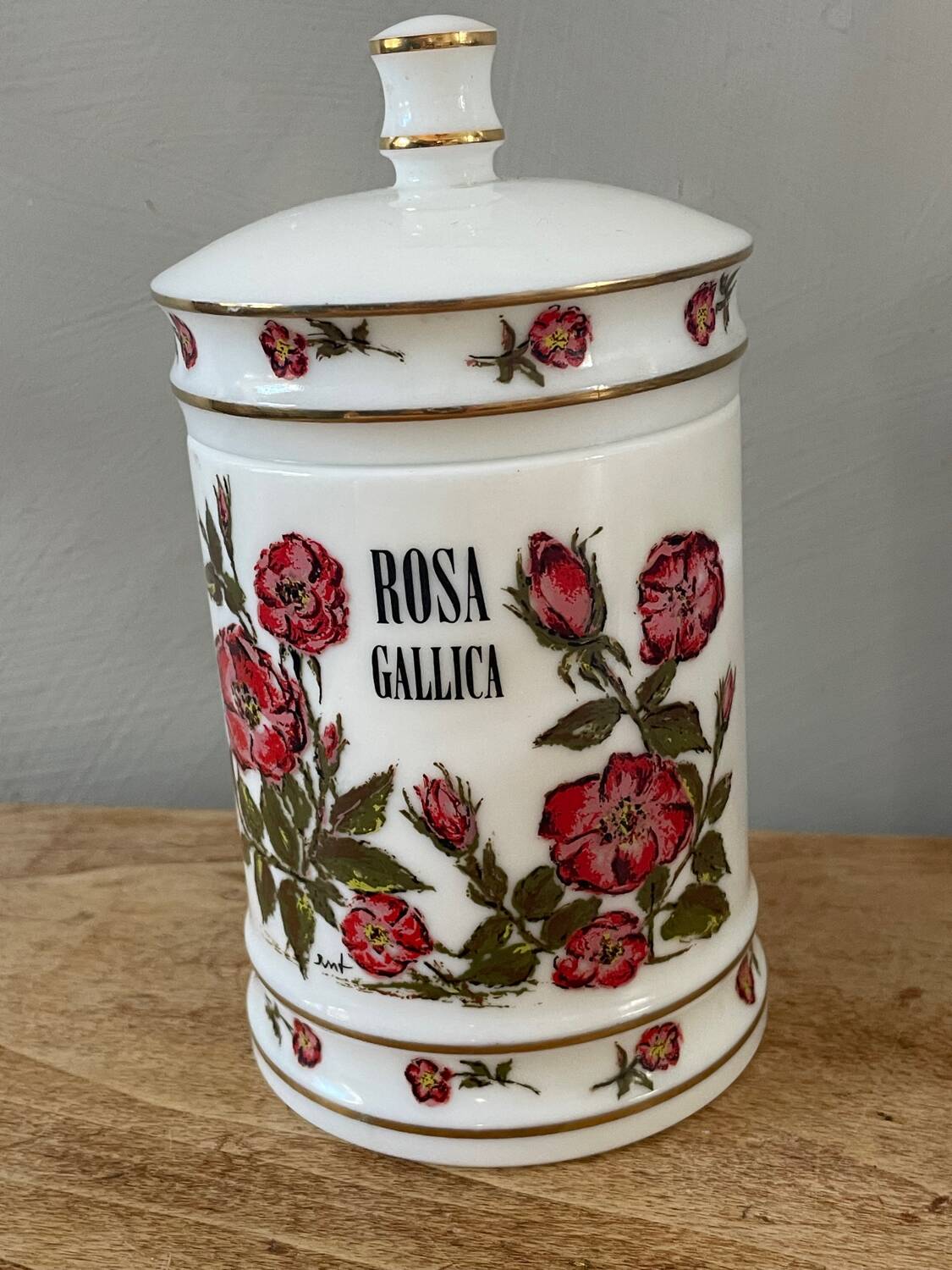 Opaline medicine jar