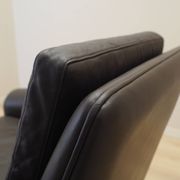 Brown leather armchair, Danish design, 1960s, designer: Aage Christiansen,