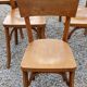 Set of 6 Baumann bistro chairs from the 50s stamp with iron