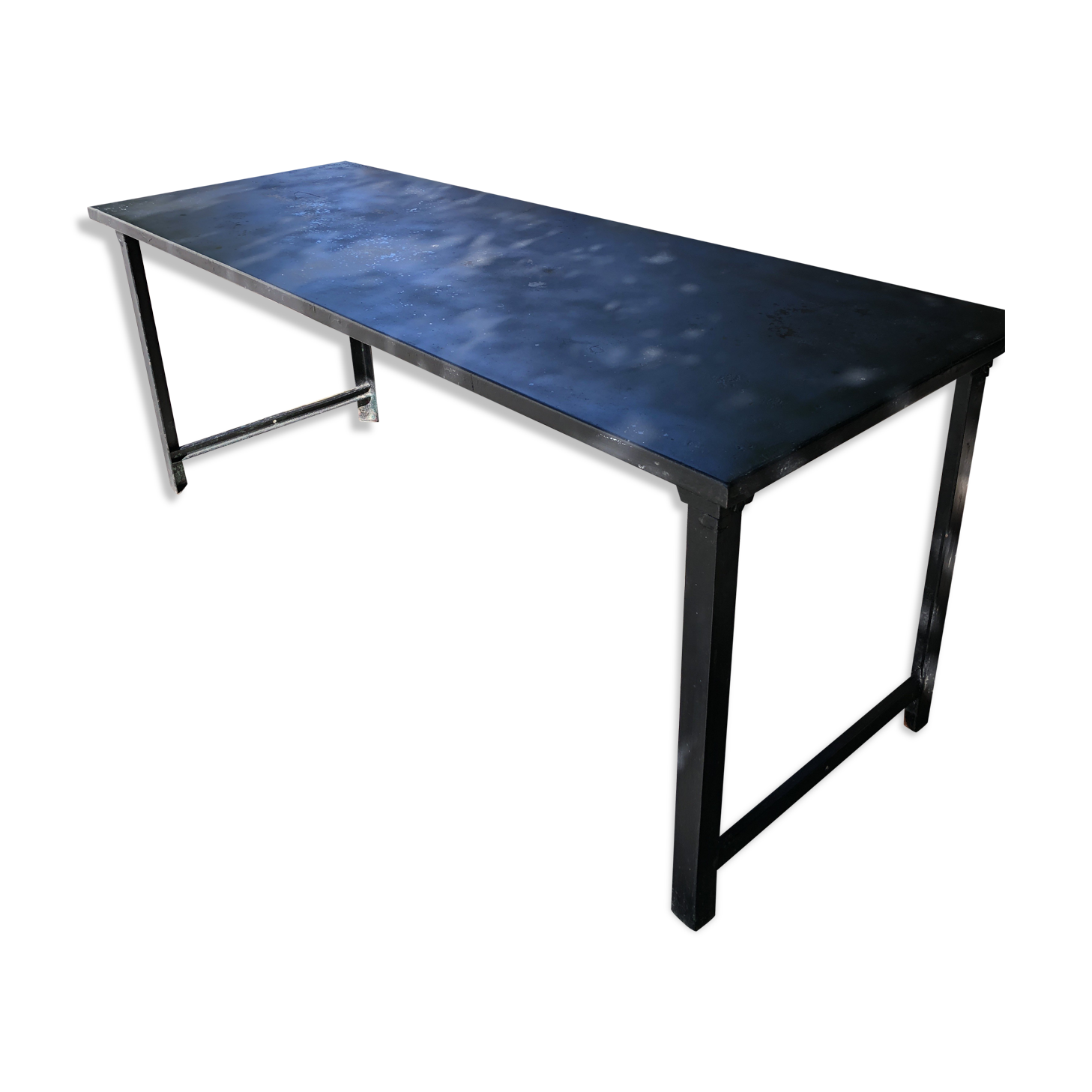 Table military industrial black metal