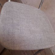 1950s chrome and fabric compass base chair