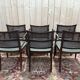 Suite de 6 fauteuils anglais en cannage