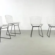 Set of 4 chairs model 420 by Harry Bertoia for Knoll – 1950s