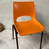 Vintage plastic orange plastic children's chair
