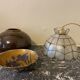 Suspension mother-of-pearl and brass diam 25 cm