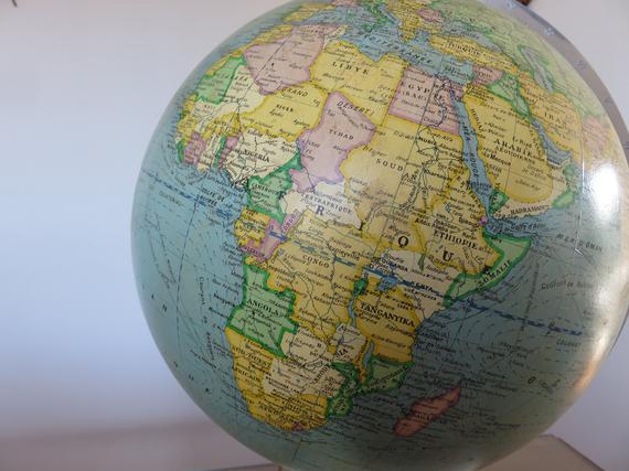 Globe Earth Girard and informed Baker years 40 50