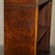 Brights of Nettlebed style Sheraton dwarf library in burr elm, walnut, and mahogany.