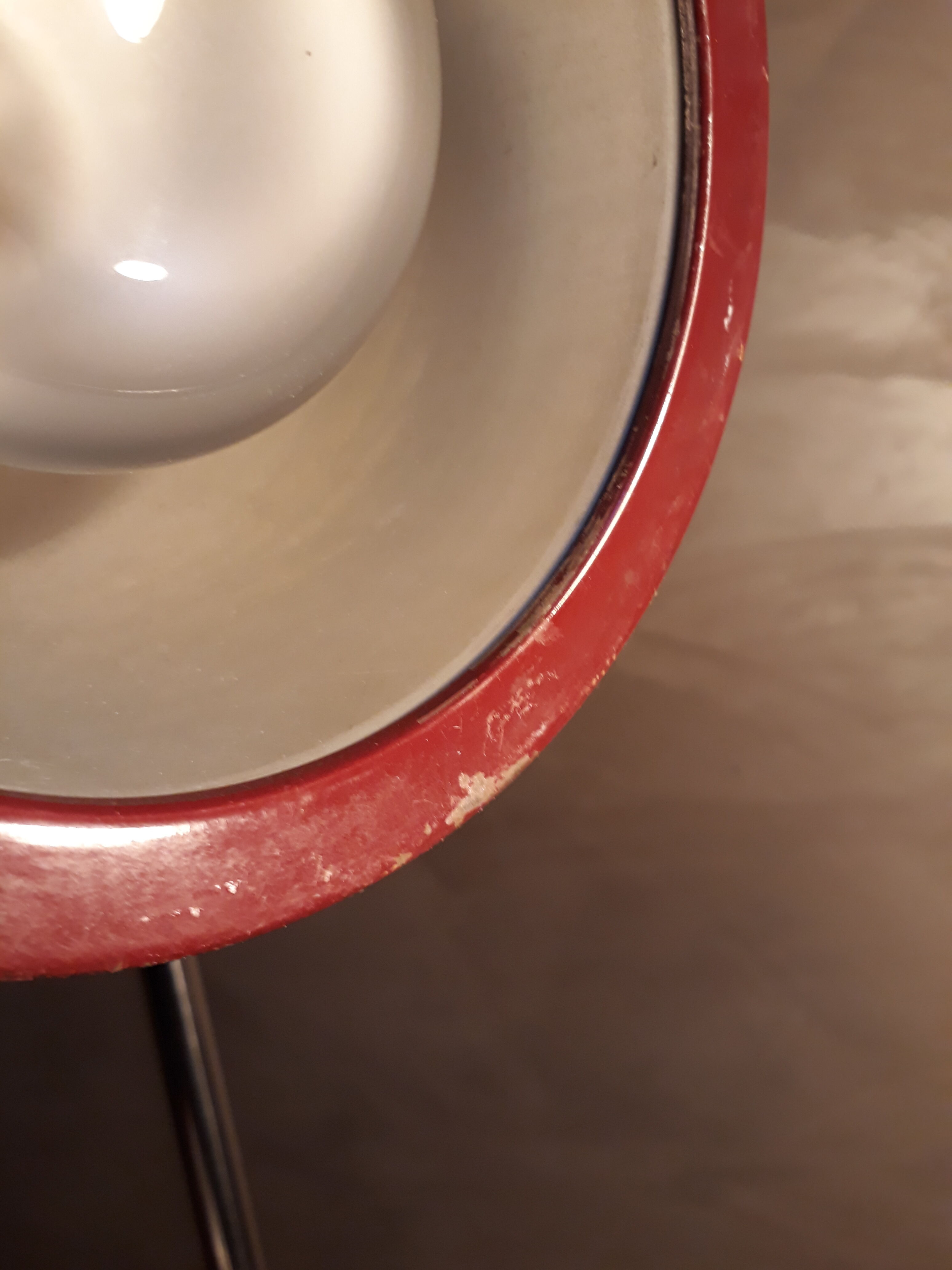 1950s Lamppost in burgundy and chrome