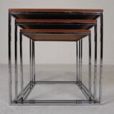 Set of 3 side tables, Mimi set, 1960s.