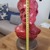 Emile Drox face statue sculpture