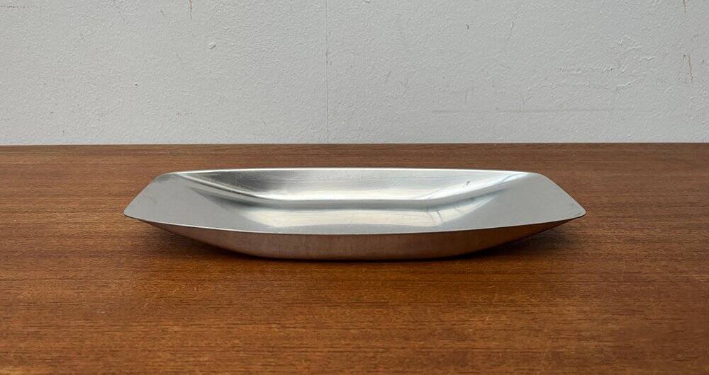 German Cromargan plate from the mid-century by WMF, 1960s.