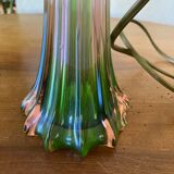Lamp with glass foot
