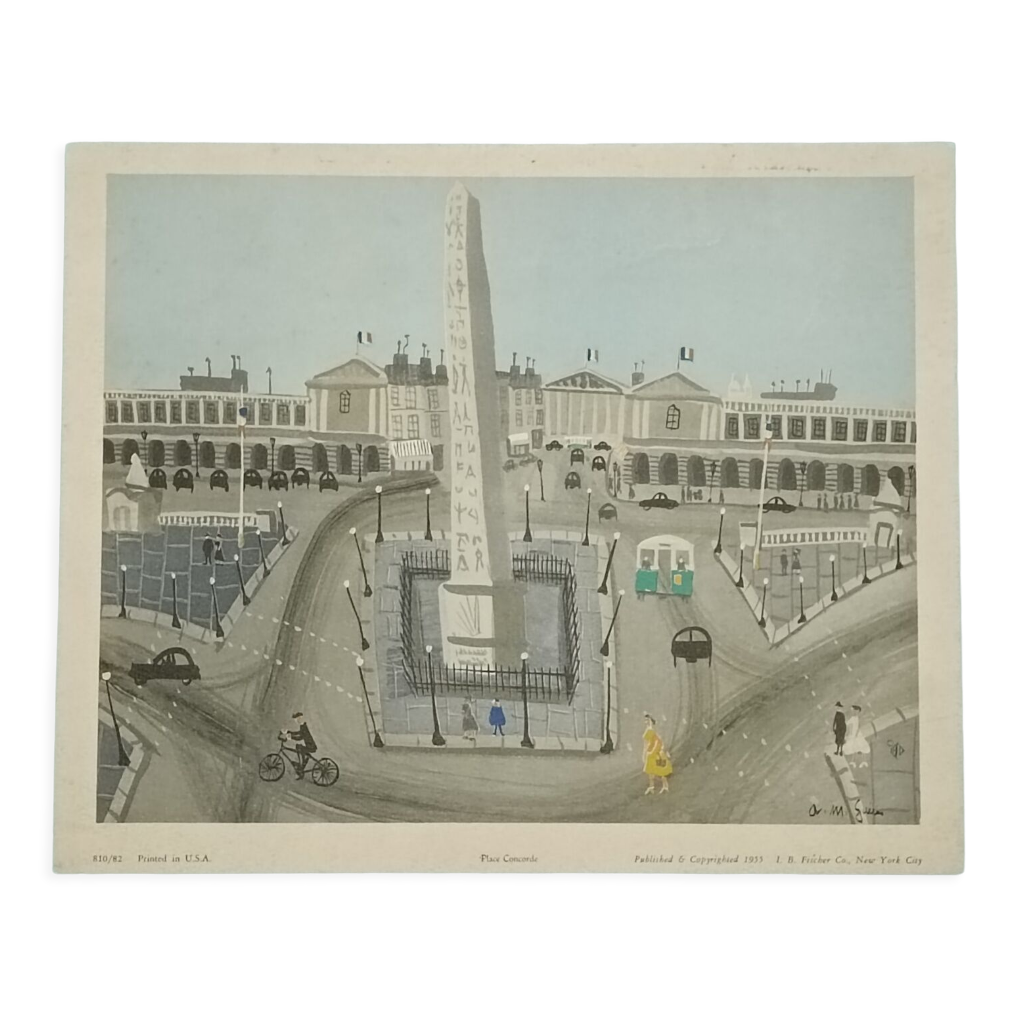 Illustration Paris Place de la Concorde