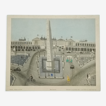Illustration Paris Place de la Concorde