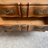 Commode arbalète style Louis XIV - Noyer massif