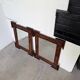 Pair of wooden mirrors in tramp art style