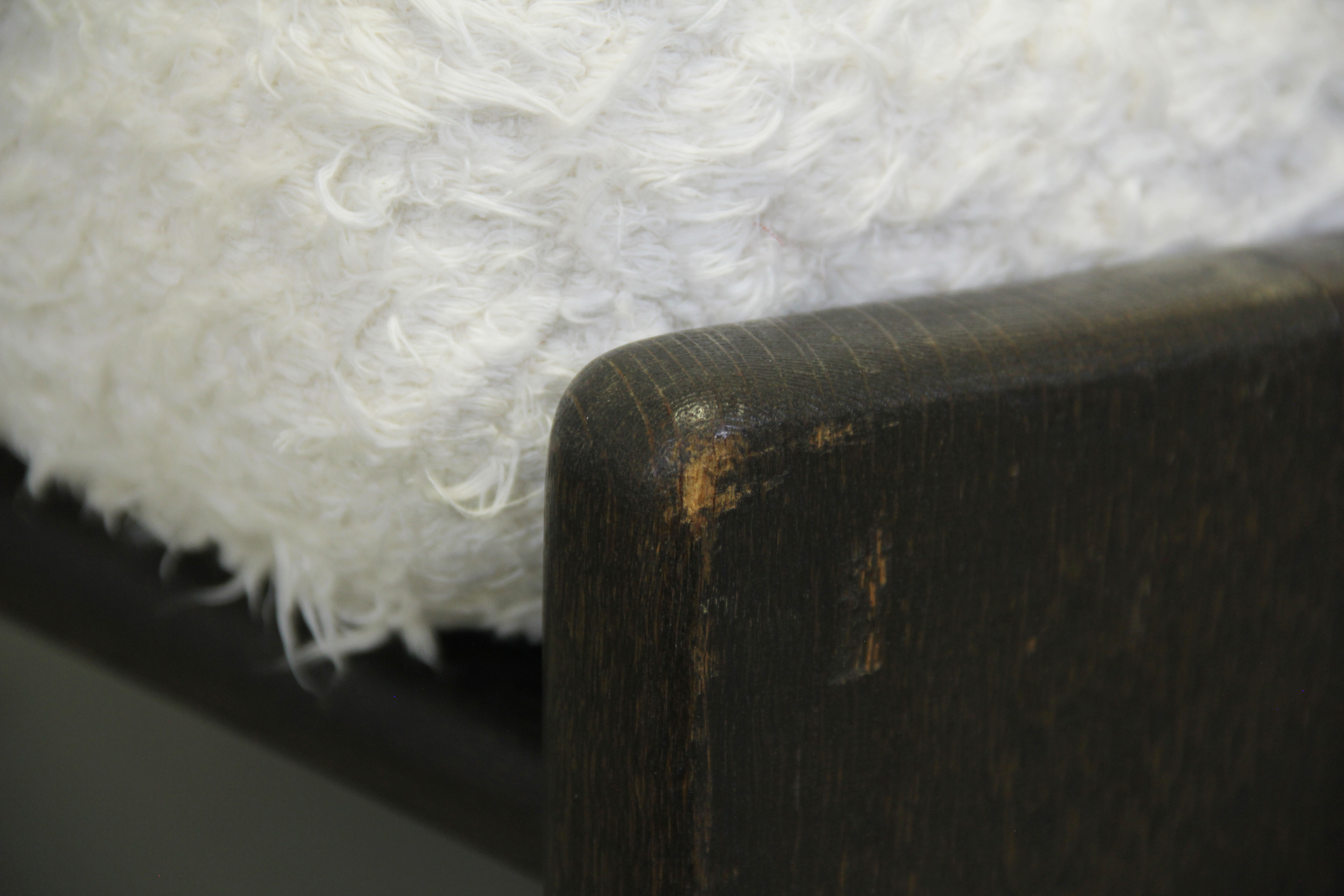 Brutalist oak lounge chair by Esko Pajamies for ASKO, Finland 1970s