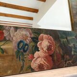 Wood paint on beveled mirror