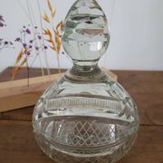 Bonbonnière en cristal ciselée