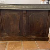 Tin bar counter from around 1920, approximately 1.70m.