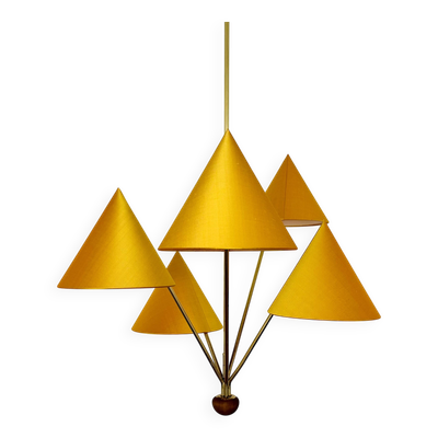 Lustre en laiton par Rupert Nikoll