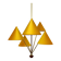 Beautiful Brass Chandelier by Rupert Nikoll