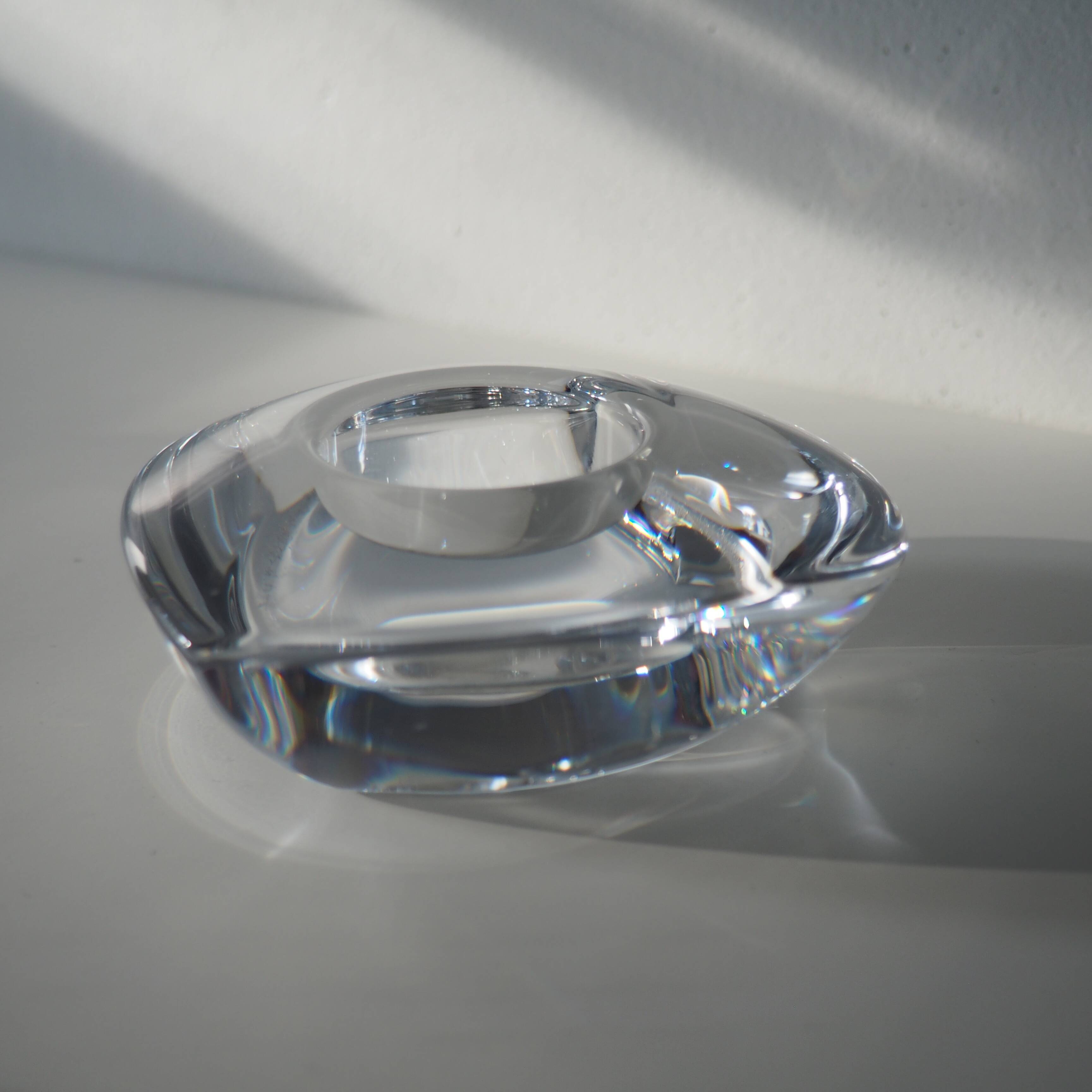 1980s Orrefors Amour Tealight Votive Holder