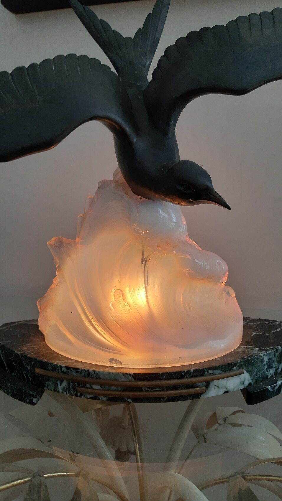 Art Deco night light lamp