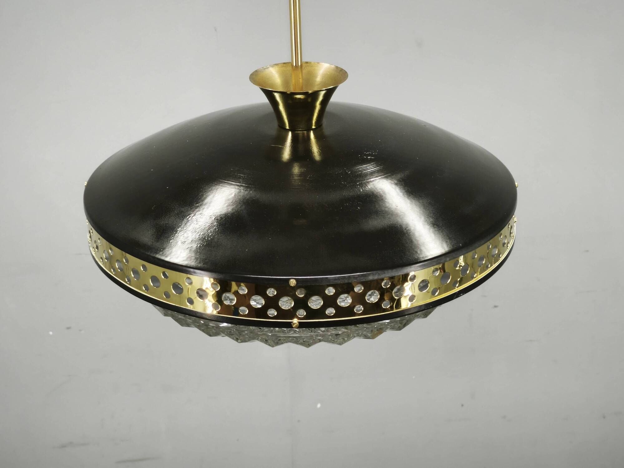 1960s Space Age UFO Pendant Light by Ludib Bratislava, Czechoslovakia