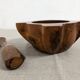 Mortar and its vintage olive wood pestle