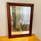 Antique wooden mercury mirror