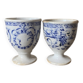 Antique ironstone egg cups